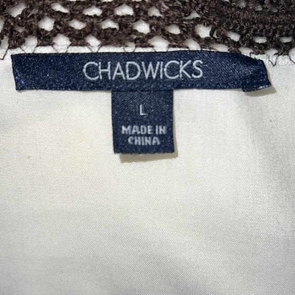 Chadwick’s Embroidered Crochet Tunic Scoop Neck Boho Resort Wear Top - Picture 14 of 14